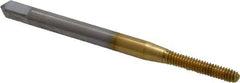 OSG - #3-48 UNC H2 Thread Limit Modified Bottoming Thread Forming Tap - Cobalt, TiN Finish, 1-13/16" OAL, 1/2" Thread Length, Right Hand Thread, Series HY-PRO NRT - Exact Industrial Supply