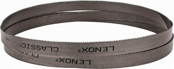 Lenox - 10 to 14 TPI, 7' 9" Long x 3/4" Wide x 0.035" Thick, Welded Band Saw Blade - Bi-Metal, Toothed Edge, Modified Raker Tooth Set, Flexible Back, Contour Cutting - Industrial Tool & Supply