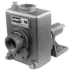 American Machine & Tool - 2 Inch Outlet, Cast Iron, Pedestal Mount Pump - F.G. Casing Seal, Pedestal Pump - Industrial Tool & Supply