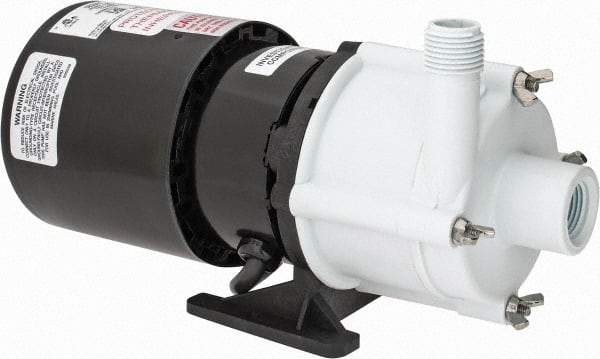 Little Giant Pumps - 1/12 HP, 23.7 Shut Off Feet, Magnetic Drive Pump - 3250 RPM, 1 Phase, 60 Hz - Industrial Tool & Supply