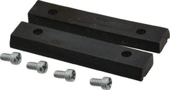 Panavise - 2-1/2" Wide x 1/2" High x 1/4" Thick, V-Groove Vise Jaw - Nylon, Fixed Jaw - Industrial Tool & Supply