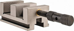 Interstate - 2-3/8" Jaw Width, 2-1/8" Jaw Opening Capacity, 1" Jaw Height, Toolmaker's Vise - V-Groove Jaw, 0.0001" Parallelism, 0.0002" Squareness, 4.33" OAL x 2.3" OAH - Industrial Tool & Supply
