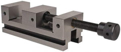 Interstate - 3-7/8" Jaw Width, 4-3/4" Jaw Opening Capacity, 1-9/16" Jaw Height, Toolmaker's Vise - V-Groove Jaw, 0.0001" Parallelism, 0.0002" Squareness, 10.23" OAL x 3-3/4" OAH - Industrial Tool & Supply