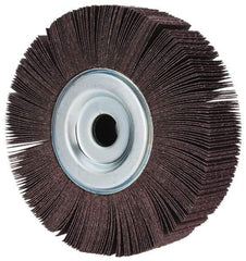 3M - 8" Diam, 80 Grit Aluminum Oxide Unmounted Flap Wheel - 1" Hole, 2" Wide, Coated, Medium Grade, 3900 Max RPM , XE Weighted, Cloth Backing - Industrial Tool & Supply