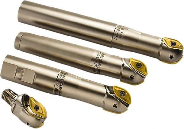 Seco - 1-1/2" Cut Diam, 1.33" Max Depth of Cut, Indexable Ball Nose End Mill - 1.97" Head Length, M16 Modular Connection, R218.20 Toolholder, 218.20 0.750.R Insert - Industrial Tool & Supply