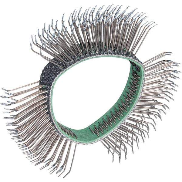 Dynabrade - 4" OD, Bent Filament Wheel Brush - 1/2" Face Width - Industrial Tool & Supply