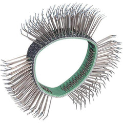 Dynabrade - 4" OD, Bent Filament Wheel Brush - 1/2" Face Width - Industrial Tool & Supply