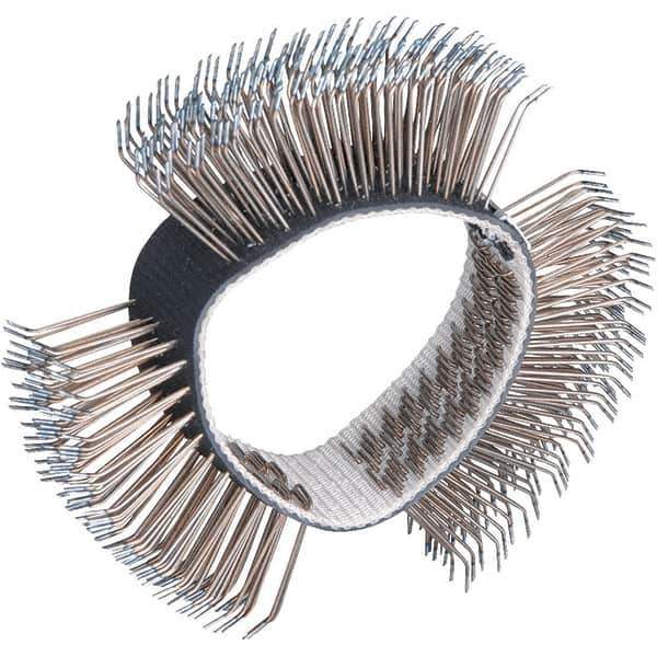 Dynabrade - 4" OD, Bent Filament Wheel Brush - 3/4" Face Width - Industrial Tool & Supply