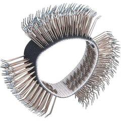 Dynabrade - 4" OD, Bent Filament Wheel Brush - 3/4" Face Width - Industrial Tool & Supply