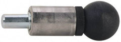 Gibraltar - 1/2" Pin Diam, 0.61" Usable Length, Ball Knob Handle Quick Release Pin - 3-5/8" OAL, Plastic Handle - Industrial Tool & Supply