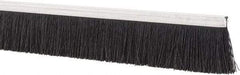 PRO-SOURCE - 1/2" Back Strip Brush Width, Metal Black Nylon Strip Brush - 1" Bristle Length, Nylon, 36" OAL - Industrial Tool & Supply