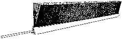 PRO-SOURCE - 7/8" Back Strip Brush Width, Stainless Steel Back Strip Brush - 4" Bristle Length, Stainless Steel, 72" OAL - Industrial Tool & Supply