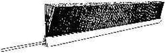 PRO-SOURCE - 7/8" Back Strip Brush Width, Stainless Steel Back Strip Brush - 4" Bristle Length, Stainless Steel, 72" OAL - Industrial Tool & Supply