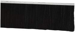 PRO-SOURCE - 5/16" Back Strip Brush Width, Metal Black Nylon Strip Brush - 4" Bristle Length, Nylon, 36" OAL - Industrial Tool & Supply