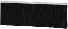 PRO-SOURCE - 5/16" Back Strip Brush Width, Metal Black Nylon Strip Brush - 4" Bristle Length, Nylon, 36" OAL - Industrial Tool & Supply