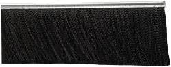 PRO-SOURCE - 5/16" Back Strip Brush Width, Metal Black Nylon Strip Brush - 4" Bristle Length, Nylon, 72" OAL - Industrial Tool & Supply