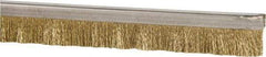 PRO-SOURCE - 1/2" Back Strip Brush Width, Stainless Steel Back Strip Brush - 1" Bristle Length, Brass, 36" OAL - Industrial Tool & Supply