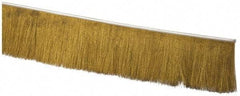 PRO-SOURCE - 1/2" Back Strip Brush Width, Stainless Steel Back Strip Brush - 4" Bristle Length, Brass, 72" OAL - Industrial Tool & Supply