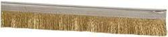 PRO-SOURCE - 5/16" Back Strip Brush Width, Stainless Steel Back Strip Brush - 1" Bristle Length, Stainless Steel, 36" OAL - Industrial Tool & Supply