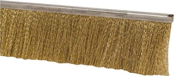 PRO-SOURCE - 5/16" Back Strip Brush Width, Stainless Steel Back Strip Brush - 3" Bristle Length, Stainless Steel, 36" OAL - Industrial Tool & Supply