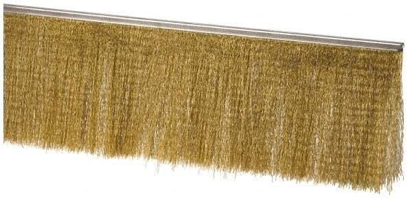 PRO-SOURCE - 5/16" Back Strip Brush Width, Stainless Steel Back Strip Brush - 6" Bristle Length, Stainless Steel, 36" OAL - Industrial Tool & Supply