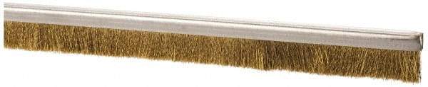 PRO-SOURCE - 5/16" Back Strip Brush Width, Stainless Steel Back Strip Brush - 1" Bristle Length, Stainless Steel, 72" OAL - Industrial Tool & Supply