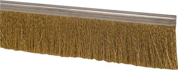 PRO-SOURCE - 5/16" Back Strip Brush Width, Stainless Steel Back Strip Brush - 2" Bristle Length, Stainless Steel, 72" OAL - Industrial Tool & Supply