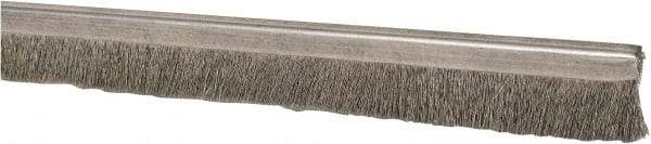 PRO-SOURCE - 5/16" Back Strip Brush Width, Stainless Steel Back Strip Brush - 1" Bristle Length, Stainless Steel, 36" OAL - Industrial Tool & Supply