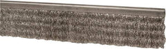 PRO-SOURCE - 5/16" Back Strip Brush Width, Stainless Steel Back Strip Brush - 2" Bristle Length, Stainless Steel, 36" OAL - Industrial Tool & Supply