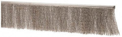 PRO-SOURCE - 5/16" Back Strip Brush Width, Stainless Steel Back Strip Brush - 4" Bristle Length, Stainless Steel, 36" OAL - Industrial Tool & Supply