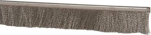 PRO-SOURCE - 5/16" Back Strip Brush Width, Stainless Steel Back Strip Brush - 2" Bristle Length, Stainless Steel, 72" OAL - Industrial Tool & Supply