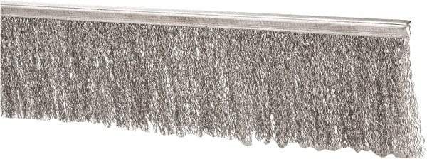 PRO-SOURCE - 5/16" Back Strip Brush Width, Stainless Steel Back Strip Brush - 3" Bristle Length, Stainless Steel, 72" OAL - Industrial Tool & Supply