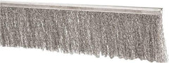PRO-SOURCE - 5/16" Back Strip Brush Width, Stainless Steel Back Strip Brush - 3" Bristle Length, Stainless Steel, 72" OAL - Industrial Tool & Supply