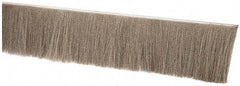 PRO-SOURCE - 1/2" Back Strip Brush Width, Stainless Steel Back Strip Brush - 4" Bristle Length, Stainless Steel, 36" OAL - Industrial Tool & Supply