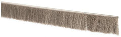 PRO-SOURCE - 1/2" Back Strip Brush Width, Stainless Steel Back Strip Brush - 2" Bristle Length, Stainless Steel, 72" OAL - Industrial Tool & Supply