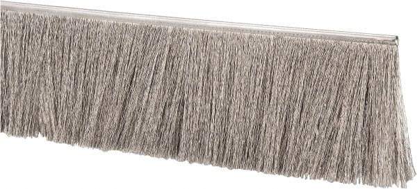PRO-SOURCE - 1/2" Back Strip Brush Width, Stainless Steel Back Strip Brush - 3" Bristle Length, Stainless Steel, 72" OAL - Industrial Tool & Supply
