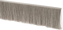 PRO-SOURCE - 1/2" Back Strip Brush Width, Stainless Steel Back Strip Brush - 4" Bristle Length, Stainless Steel, 72" OAL - Industrial Tool & Supply
