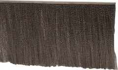 PRO-SOURCE - 1/2" Back Strip Brush Width, Stainless Steel Back Strip Brush - 6" Bristle Length, Stainless Steel, 72" OAL - Industrial Tool & Supply