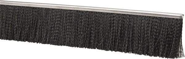 PRO-SOURCE - 1/2" Back Strip Brush Width, Stainless Steel Back Strip Brush - 4" Bristle Length, Nylon, 36" OAL - Industrial Tool & Supply