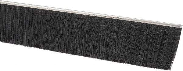 PRO-SOURCE - 1/2" Back Strip Brush Width, Stainless Steel Back Strip Brush - 3" Bristle Length, Nylon, 72" OAL - Industrial Tool & Supply