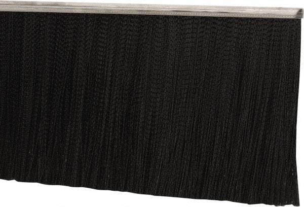 PRO-SOURCE - 5/16" Back Strip Brush Width, Stainless Steel Back Strip Brush - 6" Bristle Length, Nylon, 72" OAL - Industrial Tool & Supply