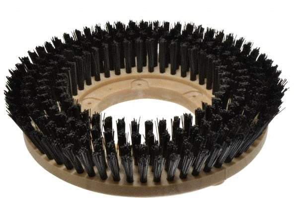 Made in USA - 13" Diam Floor Brush - 11" Machine, Polypropylene - Industrial Tool & Supply