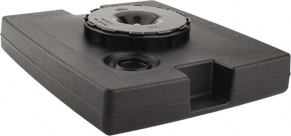 Rubbermaid - Black Plastic Weighted Base - Compatible with 56 Gal Containers, 21-1/8" Long, 5" High - Industrial Tool & Supply