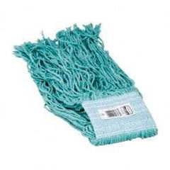 Rubbermaid - 5" Green Head Band, Small Blended Fiber Cut End Mop Head - 4 Ply, Use for General Purpose - Industrial Tool & Supply
