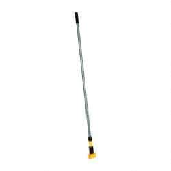 Rubbermaid - 60" Fiberglass Quick Connect Mop Handle - 5" Wet Mop Head Band, Plastic Connector, Use with Wet Mops - Industrial Tool & Supply