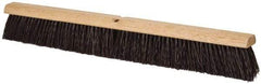 PRO-SOURCE - 30" Heavy Duty Polypropylene Push Broom - 3-1/4" Bristle Length, Wood Block, Threaded Handle Connection, Handle Sold Separately - Industrial Tool & Supply