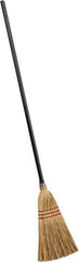 PRO-SOURCE - 54-1/2" OAL Corn Bristle Broom - Wood Handle - Industrial Tool & Supply