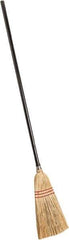 PRO-SOURCE - 55" OAL Corn Bristle Broom - Wood Handle - Industrial Tool & Supply