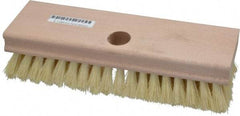 PRO-SOURCE - Tampico Scrub Brush - 8" OAL, Tapered Handle - Industrial Tool & Supply