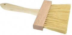 PRO-SOURCE - Tampico Surface Preparation Kalsomine Brush - 3" Bristle Length, 6" Wide, Wood Handle - Industrial Tool & Supply